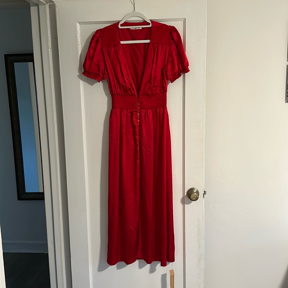 Red Reformation Dress Size Small